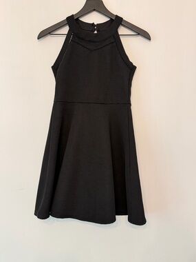 Little Girls' Black Sleeveless Fit & Flare Dress